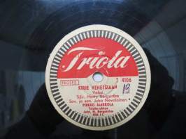 Triola T 4106 Pirkko Jaakkola - Lehtityttö / Kirje Venetsiaan -savikiekkoäänilevy, 78 rpm