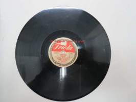 Triola T 4106 Pirkko Jaakkola - Lehtityttö / Kirje Venetsiaan -savikiekkoäänilevy, 78 rpm