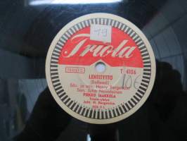 Triola T 4106 Pirkko Jaakkola - Lehtityttö / Kirje Venetsiaan -savikiekkoäänilevy, 78 rpm