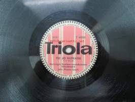 Triola T 4008 Helsingin Saalem-seurakunnan kuoro ja orkesteri - Ijäisyyden aamu / Tee jo ratkaisu -savikiekkoäänilevy, 78 rpm