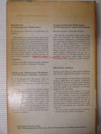 Introducton to Modern Elementary Mathematics