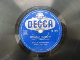 Decca SD 5098 Decca orkesteri - Itämaan ruusuja / Kesäilta -savikiekkoäänilevy, 78 rpm