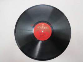 Decca SD 5043 Henry Theel - Keskiyön valssi / Eron hetki on kaunis -savikiekkoäänilevy, 78 rpm