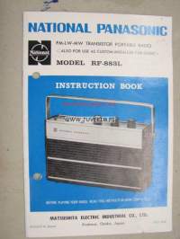 National Panasonic RF-883L Portable Radio instruction book -käyttöohjeet