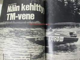 Tekniikan Maailma 1969 nr 18, sis. mm. seur. artikkelit / kuvat / mainokset;          Autobianchi A12, Motorisoitu lumilapio, Se lentää sittenkin...