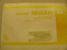 Datsun Nissan K10 Omistajan käsikirja