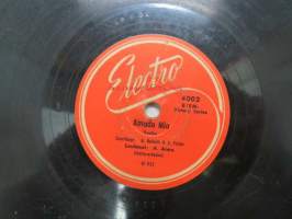 Electro 4002 A. Aimo - Amado mio / Kuutamo-iltana -savikiekkoäänilevy, 78 rpm