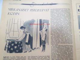 Kotiliesi 1939 nr 20, 15.10.1939, lokakuu II, sis. mm. seur. artikkelit / kuvat / mainokset; Kansikuvitus P. Söderström, Jakkara nuoren tytön huoneeseen