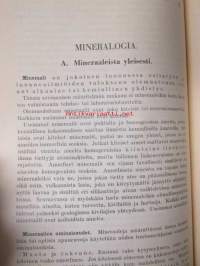 Kidetieteen, minearologian ja geologian alkeet