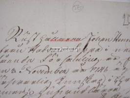 Papintodistus rusthollari Johan Henricsson, Piikkiö, Hadvala, Seppä 23.10. 1807