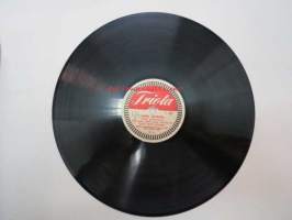 Triola T 4111 Helsingin Saalem-seurakunnan kuoro ja orkesteri - Laulu taivaasta / Jeesuksen armo suuri -savikiekkoäänilevy, 78 rpm