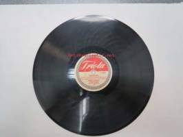 Triola T 4080 Pirkko Jaakkola - Keltaruusu / Pariisin taivaan alla -savikiekkoäänilevy, 78 rpm