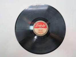 Triola T 4003 Triola-orkesteri - Iloinen leski / Aarre valssi -savikiekkoäänilevy, 78 rpm