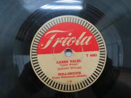 Triola T 4003 Triola-orkesteri - Iloinen leski / Aarre valssi -savikiekkoäänilevy, 78 rpm