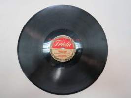 Triola T 4003 Triola-orkesteri - Iloinen leski / Aarre valssi -savikiekkoäänilevy, 78 rpm