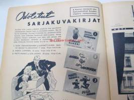 Kotiliesi 1939 nr 19, lokakuu I, 1.10.1939, sis. mm. seur. artikkelit / kuvat / mainokset; Kansikuvitus P. Söderström, Kutokaamme kaunis keinutuolinmatto,