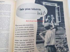 Kotiliesi 1939 nr 19, lokakuu I, 1.10.1939, sis. mm. seur. artikkelit / kuvat / mainokset; Kansikuvitus P. Söderström, Kutokaamme kaunis keinutuolinmatto,