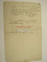 Ote testamentista -asiakirja 20.10.1841