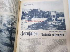 Kotiliesi 1939 nr 7, huhtikuu I, 1.4.1939, Ajankuvaa kevät 1939. Kansikuvitus P. Söderström, Rumford, Kuiva leipä ( reikäleipä)  ja sen kehitys, laaja artikkeli