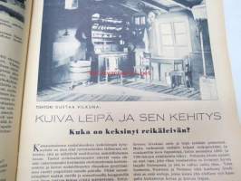 Kotiliesi 1939 nr 7, huhtikuu I, 1.4.1939, Ajankuvaa kevät 1939. Kansikuvitus P. Söderström, Rumford, Kuiva leipä ( reikäleipä)  ja sen kehitys, laaja artikkeli