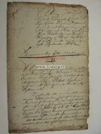Ilpoisten rustholli, Kaarina -asiakirja 19.9.1822