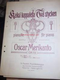 Oscar Merikanto OP.73 Nr1 Idylli Nuotit