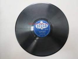 Decca SD 5104 Decca-tanssiorkesteri - Vinetan kellot / Carmen Sylva -savikiekkoäänilevy, 78 rpm