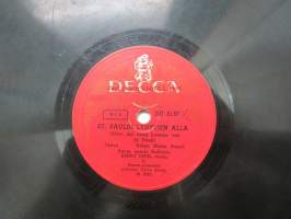 Decca SD 5157 Henry Theel - Näkemiin / St. Paulin lyhtyjen alla -savikiekkoäänilevy, 78 rpm