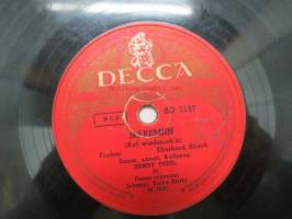 Decca SD 5157 Henry Theel - Näkemiin / St. Paulin lyhtyjen alla -savikiekkoäänilevy, 78 rpm