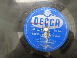 Decca SD 5404 Vieno Kekkonen - Ruusu tuoksuu luona muurin / Tammy -savikiekkoäänilevy, 78 rpm