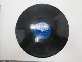 Decca SD 5370 Vieno Kekkonen - Uska Dara / Suezista etelään -savikiekkoäänilevy, 78 rpm