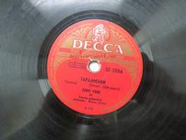 Decca SD 5066 Eero Väre - Kohtaus kujassa / Tapaaminen -savikiekkoäänilevy, 78 rpm