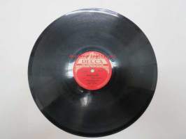 Decca SD 5001 Henry Theel - Kyyneleitä - Mustat silmät -savikiekkoäänilevy, 78 rpm