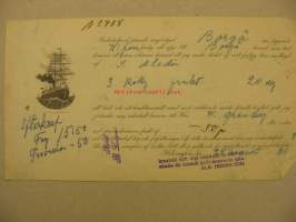 I. Aladin konossomentti 1911