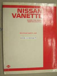 Nissan Vanette Model C120 Series service manual -korjaamokirja