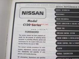 Nissan Vanette Model C120 Series service manual -korjaamokirja
