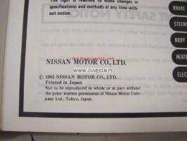 Nissan Vanette Model C120 Series service manual -korjaamokirja