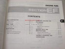 Nissan Vanette Model C120 Series service manual -korjaamokirja