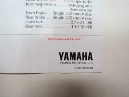 Yamaha XT125R -myyntiesite