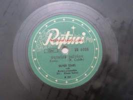 Rytmi VR 6008 Silver Stars och Rytmi-ensemble - Heliga natt / Sylvias julvisa -savikiekkoäänilevy, 78 rpm