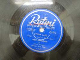 Rytmi R 6073 Erkki Junkkarinen - Harhakuva / Syksyn lapsi -savikiekkoäänilevy, 78 rpm