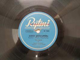 Rytmi SR 7003 Veli-Matti - Pikku cowboy / Iloinen soittajapoika -savikiekkoäänilevy, 78 rpm