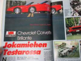 Vauhdin maailma 1989 nr 11 - mm. Formula 1 Monza - Estoril - Jerez GP JJ mukana, VW Polo ahtimella, Ralli-MM Argentiina - San Remo, Corvette-Ferrari Don Johnsonin