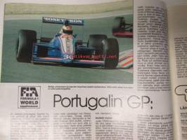 Vauhdin maailma 1989 nr 11 - mm. Formula 1 Monza - Estoril - Jerez GP JJ mukana, VW Polo ahtimella, Ralli-MM Argentiina - San Remo, Corvette-Ferrari Don Johnsonin