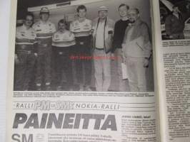 Vauhdin maailma 1989 nr 11 - mm. Formula 1 Monza - Estoril - Jerez GP JJ mukana, VW Polo ahtimella, Ralli-MM Argentiina - San Remo, Corvette-Ferrari Don Johnsonin