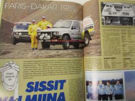 Vauhdin maailma 1989 nr 1 -mm. Mazda 626 Sportwagon, Alfa Romeo 164 T-spark ja Rover 820S Fastback, OFFSHORE, Audi 90 coupe Winston World Finals Amrikassa suli