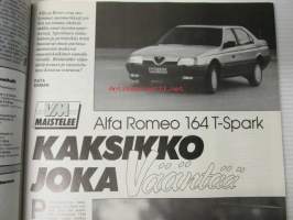 Vauhdin maailma 1989 nr 1 -mm. Mazda 626 Sportwagon, Alfa Romeo 164 T-spark ja Rover 820S Fastback, OFFSHORE, Audi 90 coupe Winston World Finals Amrikassa suli