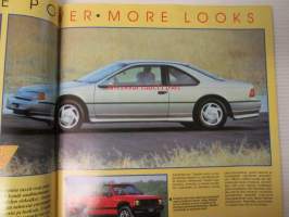 Vauhdin maailma 1989 nr 1 -mm. Mazda 626 Sportwagon, Alfa Romeo 164 T-spark ja Rover 820S Fastback, OFFSHORE, Audi 90 coupe Winston World Finals Amrikassa suli