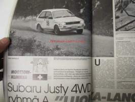 Vauhdin maailma 1989 nr 1 -mm. Mazda 626 Sportwagon, Alfa Romeo 164 T-spark ja Rover 820S Fastback, OFFSHORE, Audi 90 coupe Winston World Finals Amrikassa suli