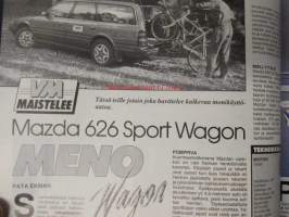 Vauhdin maailma 1989 nr 1 -mm. Mazda 626 Sportwagon, Alfa Romeo 164 T-spark ja Rover 820S Fastback, OFFSHORE, Audi 90 coupe Winston World Finals Amrikassa suli